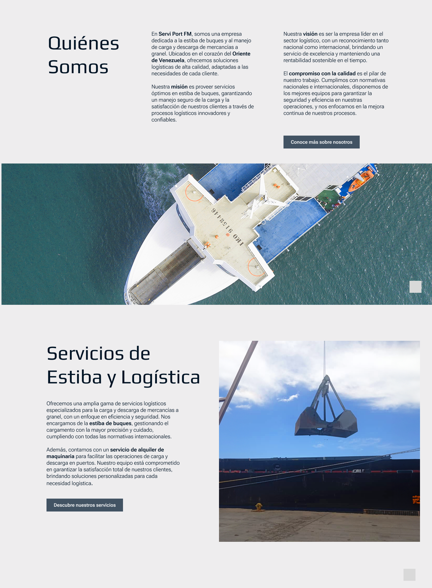 Servi Port FM: diseño web para Cartel publicitario en Madrid — tuinsta.design